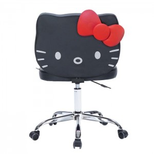 Hello Kitty Hello Kitty x Impressions Vanity Faux Leather Swivel Vanity Chair Czarne | PL_HK31160