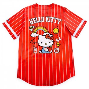 Hello Kitty Hello Kitty x JapanLA Baseball Jersey Czerwone | PL_HK12262