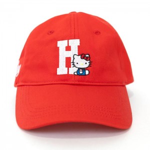 Hello Kitty Hello Kitty x JapanLA Baseball Cap Czerwone | PL_HK62173