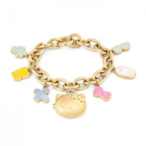 Hello Kitty Hello Kitty x MVMT 50th Anniversary Charm Bracelet Złote | PL_HK84684