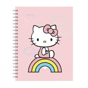 Hello Kitty Hello Kitty x Studio Oh! Classic Pink Extra-Large Spiral Notebook Różowe | PL_HK72977