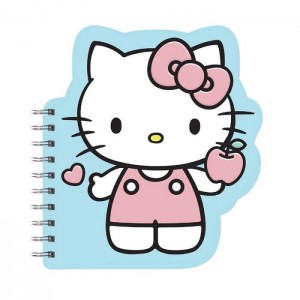 Hello Kitty Hello Kitty x Studio Oh! Classic Blue Die-Cut Notebook Niebieskie | PL_HK23261