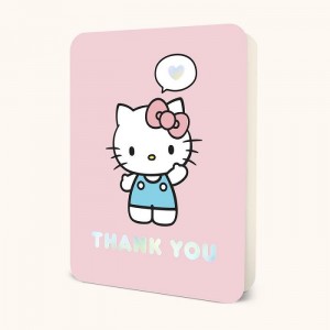 Hello Kitty Hello Kitty x Studio Oh! Thank You Deluxe Greeting Card Różowe | PL_HK65022