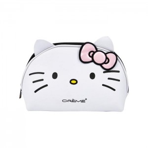 Hello Kitty Hello Kitty x The Crème Shop Dome Makeup Travel Pouch (Pink) Białe | PL_HK95725