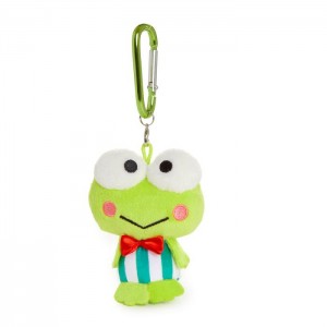 Hello Kitty Keroppi Plush Mascot Carabiner Zielone | PL_HK42629