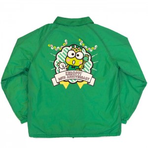 Hello Kitty Keroppi x JapanLA 35th Anniversary Coach Jacket Zielone | PL_HK45314