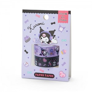 Hello Kitty Kuromi 2-Piece Washi Tape Set Fioletowe | PL_HK77227