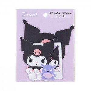 Hello Kitty Kuromi 3-pc Dress Your Tech Sticker Set Czarne Fioletowe | PL_HK36236