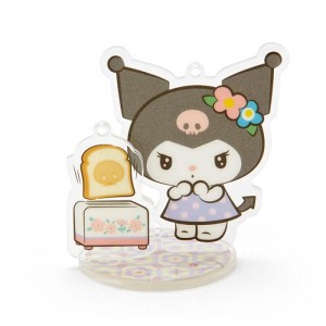 Hello Kitty Kuromi Acrylic Keychain and Stand (Retro Room Series) Czarne | PL_HK21414