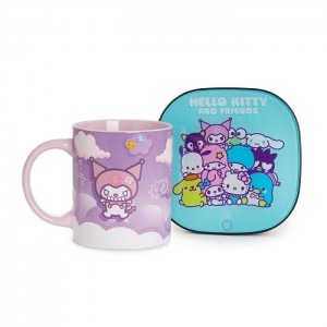 Hello Kitty Kuromi Coffee Mug Warmer Set Fioletowe | PL_HK94077