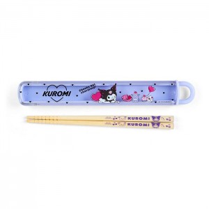 Hello Kitty Kuromi Everyday Chopsticks & Case Żółte | PL_HK90848