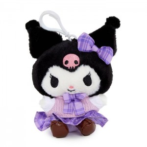 Hello Kitty Kuromi Mascot Clip (Uniform Series) Fioletowe Czarne | PL_HK17654