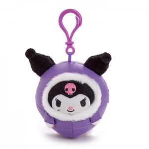 Hello Kitty Kuromi Mascot Clip (Winter Puffer Series) Fioletowe | PL_HK24933