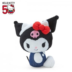 Hello Kitty Kuromi Mascot Keychain Plush (Hello, Everyone! Series) Czarne Niebieskie | PL_HK99645