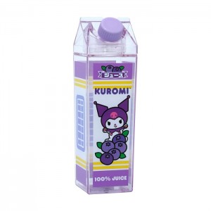 Hello Kitty Kuromi Milk Carton Water Bottle (Blueberry) Fioletowe | PL_HK39734