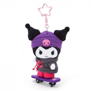 Hello Kitty Kuromi Plush Mascot Keychain (Sk8r Squad Series) Fioletowe Szare | PL_HK91025