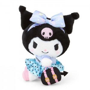 Hello Kitty Kuromi Plush Mascot Keychain (Day at the Funfair Series) Niebieskie Czarne | PL_HK16134