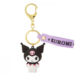 Hello Kitty Kuromi Signature Keychain Czarne | PL_HK15691