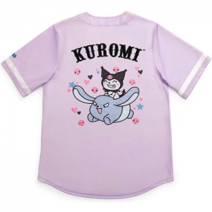 Hello Kitty Kuromi x JapanLA Baseball Jersey Fioletowe | PL_HK71304