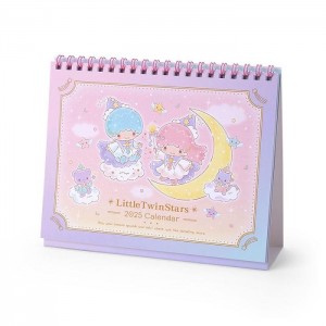 Hello Kitty LittleTwinStars 2025 Desk Calendar Różowe | PL_HK25180