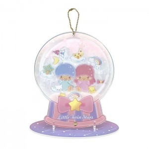 Hello Kitty LittleTwinStars Acrylic Keychain and Stand (Furry Friends Series) Różowe | PL_HK74106