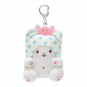 Hello Kitty Marumofubiyori Plush Mascot Keychain Białe Niebieskie | PL_HK70829