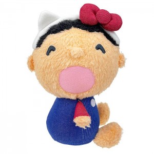 Hello Kitty Minna No Tabo 6" Mascot Plush (Hello, Everyone! Series) Niebieskie | PL_HK11269