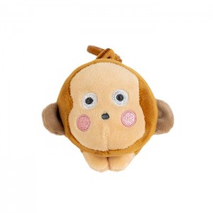 Hello Kitty Monkichi Plush Mascot Clip Brązowe | PL_HK31425