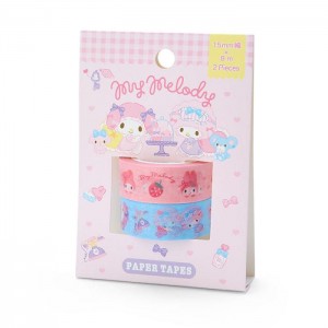 Hello Kitty My Melody 2-Piece Washi Tape Set Różowe | PL_HK55581