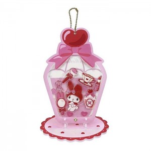 Hello Kitty My Melody Acrylic Keychain and Stand (Classic Corduroy Series) Różowe | PL_HK57035