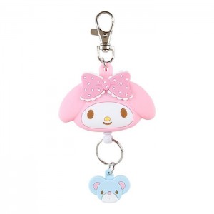 Hello Kitty My Melody Bestie Face Badge Reel Różowe | PL_HK66219