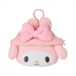 Hello Kitty My Melody Cozy Cap Mascot Clip Pouch Różowe | PL_HK72152