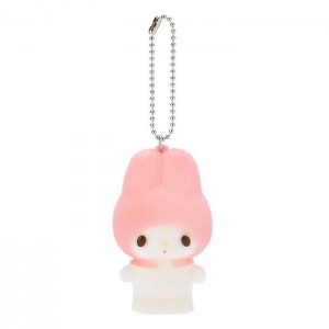 Hello Kitty My Melody Flocked Keychain Mascot Różowe | PL_HK88004