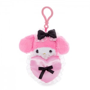 Hello Kitty My Melody Lovely Ribbons Mascot Clip Różowe | PL_HK42543