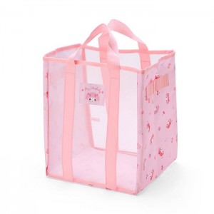 Hello Kitty My Melody Mesh Storage Tote (Medium) Różowe | PL_HK31549