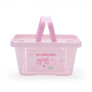 Hello Kitty My Melody Mini Shopping Storage Basket Różowe | PL_HK78822