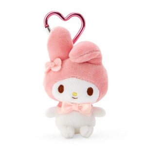 Hello Kitty My Melody Plush Mascot All My Heart Keychain Różowe Białe | PL_HK30188