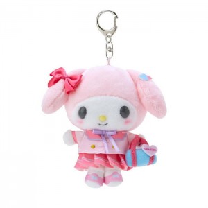 Hello Kitty My Melody Plush Mascot Keychain (Sanrio Academy Series) Różowe | PL_HK70519