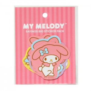 Hello Kitty My Melody Sayings Big Sticker Pack Różowe | PL_HK94234