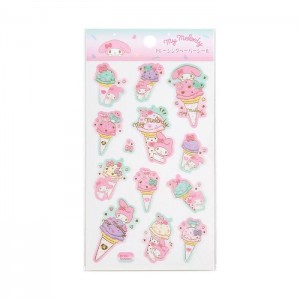 Hello Kitty My Melody Sticker Sheet (Ice Cream Party Series) Różowe | PL_HK53184