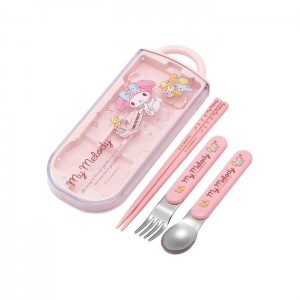 Hello Kitty My Melody Utensil Set Trio Różowe | PL_HK73603