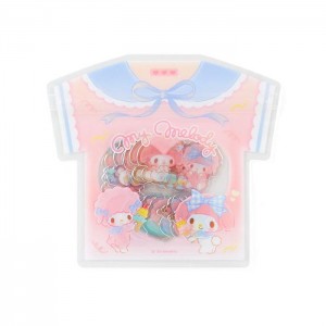 Hello Kitty My Melody and My Sweet Piano 24-Piece Summer Tee Mini Sticker Pack Różowe | PL_HK85221