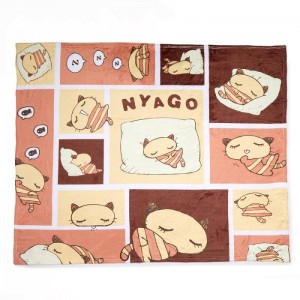 Hello Kitty Nyago Lazy Day Throw Blanket Kolorowe | PL_HK26949