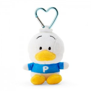 Hello Kitty Pekkle Plush Mascot All My Heart Keychain Niebieskie Białe | PL_HK87410