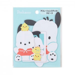 Hello Kitty Pochacco 3-pc Dress Your Tech Sticker Set Niebieskie | PL_HK66084