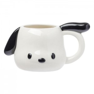 Hello Kitty Pochacco Face Ceramic Sculpted Mug Białe | PL_HK42282