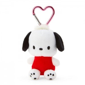 Hello Kitty Pochacco Plush Mascot All My Heart Keychain Czerwone | PL_HK94907