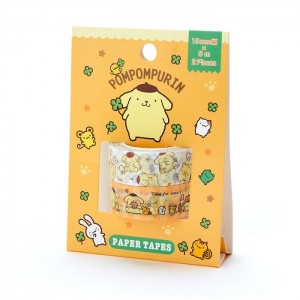 Hello Kitty Pompompurin 2-Piece Washi Tape Set Żółte | PL_HK45318