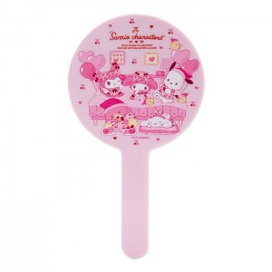 Hello Kitty Sanrio Characters Hand Mirror (Staycation Series) Różowe | PL_HK86684