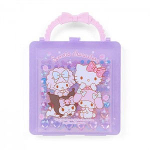 Hello Kitty Sanrio Characters Mini Coloring & Sticker Set Fioletowe | PL_HK74158